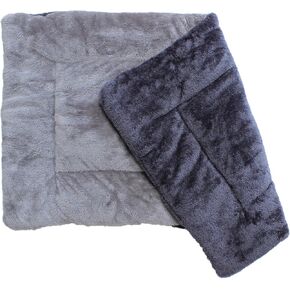 Downtown Pet Supply - Comfort Dog Crate Mat - Soft Fleece Nap Mat - Easy Maintenance, Machine Washable - Brown/Oatmeal - 35 in x 22 in - Large Dog & Cat Bed