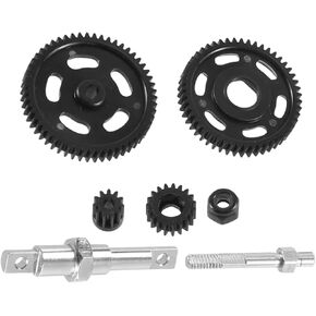 Compatible with Axial for SCX24 90081 00002 00001 1/24 RC Crawler Transmission Steel Spur Gear Upgrade Parts RC Car Accessories