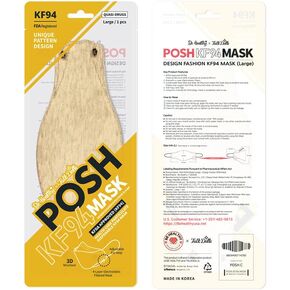 [Pack of 10] Posh KF94 Mask - Melange Toffee (C02) (MADE IN KOREA)