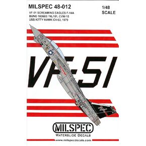 Camms48012 1:48 F-14A Tomcat VF-51 Screaming Eagles USS Kitty Hawk 1979
