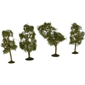 Bachmann Trains - Scene Scapes - 2½ " - 2¾" Sycamore Trees (4 لكل مربع) - مقياس N