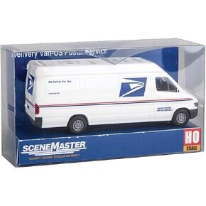 Walthers SceneMaster United States Postal Service Delivery Van, HO Scale, 1 Count (Pack of 1), Black