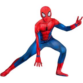 Marvel Kid's Classic Spider-Man Zentai Costume Suit Medium