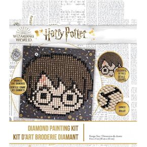 DIAMOND DOTZ Harry Potter Hogwarts Diamond Painting Kits for Adults - Diamond Art Kits a Relaxing Creative Craft Kit with Dotz Gems 3.5" x 3.5"