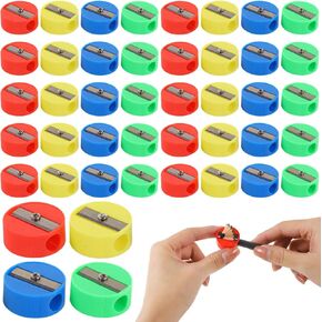 1200 Pcs Pencil Sharpeners Bulk, Mini Handheld Pencil Sharpener, Manual Crayon Sharpeners, Office School Supplies, Mini Pencil Sharpeners for Goodie Bags, Classroom Prizes and School Supplies