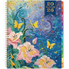 2026 Planner - Planner 2026 Weekly and Monthly from January to December, 9" x 11", 2026 Weekly Monthly Planner with Inner Pocket, Colorful Coated Tabs