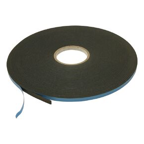 JVCC Window Glazing Tape [Double-Sided, Closed Cell] (DC-WGT-01): 3/8 in. x 75 ft. x 1/8 in. thick (Black)