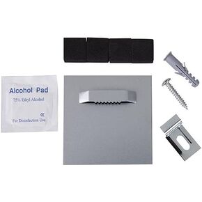 STAS Self Adhesive Hanger for Mirrors and Hanging Art / Photos on Acrylic, Glass, Dibond, Plexiglass, Aluminium or Other Flat Panels - 3.15 x 3.15" - 22lbs Weight Capacity