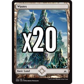 20 Wastes #184 Oath of Gatewatch - MTG Full Art Land Lot