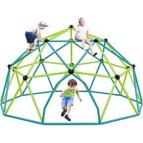 Merax 13FT Dome Climber, Outdoor Playground Climbing Dome Jungle Gym for Kids 3-10 Supporting 1000lbs, Easy Assembly Geometric Dome