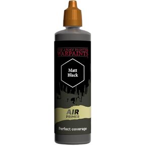 The Army Painter Warpaints Air Air Primer Matt Black 18ml Acrylic Paint for Airbrush, Wargaming and Modelling