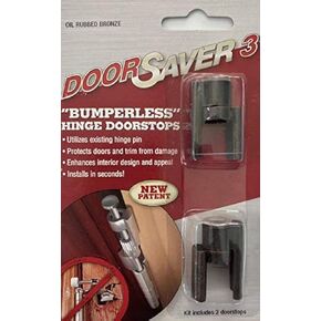 3 Bumperless Hinge Door Stop 2-Pack in Oil Rubbed Bronze