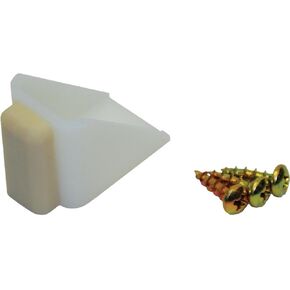 LE JOHNSON 2155PPK1 1" Bump Door Stop , White