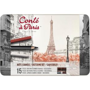 مجموعة رسم Conté à Paris ، 15 قطعة