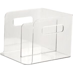 Clear Desktop Bookshelf Magazine File Holder Tabletop Book Storage Rack Book Shelf for Desk, Study Room, Documents