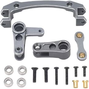 RC Steering Bellcrank Servo Saver Aluminium Alloy High Performance Steering Bell Crank Enhanced Control for ARRMA 1/8 Mojave 4X4 4S BLX RC Car Upgrade Parts (of)