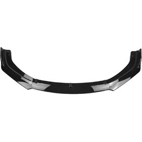 Spoiler Separator, Glossy Black Car Front Bumper Spoiler Lip Lower Guard Splitter Blade Lid Compatible with Honda Civic Sedan 2016 2017 2018 2019 2020