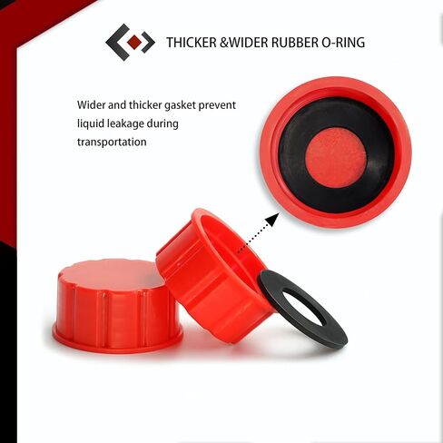 𝟱 𝗚𝗮𝗹𝗹𝗼𝗻 𝗚𝗮𝘀 𝗖𝗮𝗻 𝗖𝗮𝗽 - Coarse Thread Replacement Lid, Suitable for Midwest, Diesel, Kerosene Cans- Durable, Leak-Proof and Easy to Use (Pack of 8) in Kuwait