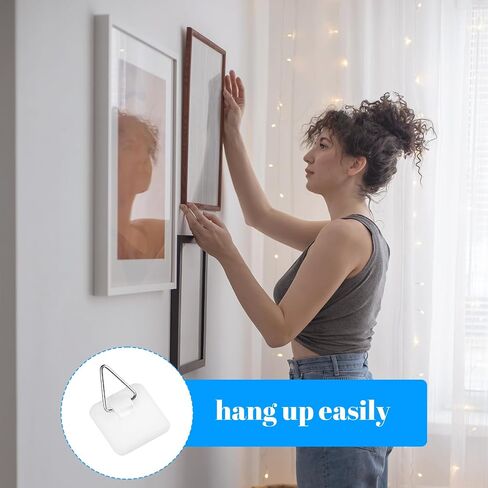 Grevosea 15 Pcs Wall Plate Hangers, Adhesive Picture Hangers Frame Hangers Without Nails Picture Hanging Hooks Plate Holders for Displaying Decorative Plates and Wall Art in Saudi Arabia