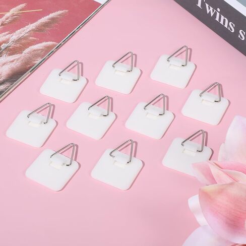 Grevosea 15 Pcs Wall Plate Hangers, Adhesive Picture Hangers Frame Hangers Without Nails Picture Hanging Hooks Plate Holders for Displaying Decorative Plates and Wall Art in Saudi Arabia