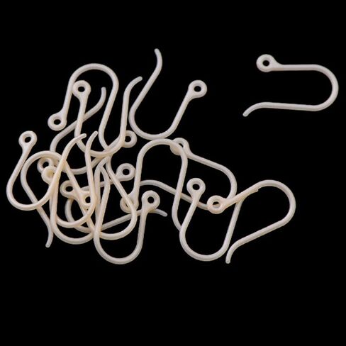 AKOAK 50pc 0.65mm alnergenic plastic ear wire hides inring incred for the diy المجوهرات (شفافة) in Saudi Arabia