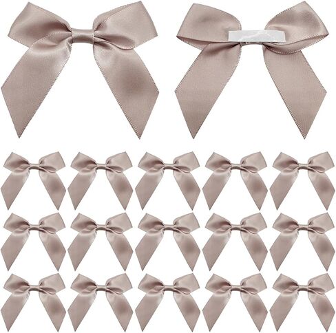 30 Pcs Pink Ribbon Bows 2" Self Adhesive Premade Satin Bows for Craft DIY Gift Wrapping Treat Bags Wedding Baby Shower Birthday Party Decorations in Saudi Arabia