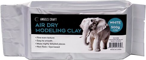 Air Dry Modeling Clay - Terracotta Color (500g) | Fine Texture, Easy to Smooth, Non-Toxic | Ideal for Sculpting, Hand Building, Craft and DIY Projects in Kuwait