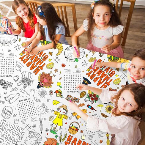 1 Pcs 108 x 54 Inch Kids Giant Hello Summer Coloring Tablecloth Disposable Jumbo Paper Tablecloth for Coloring Banner for Home Classroom Birthday Activity Party Supplies in Kuwait