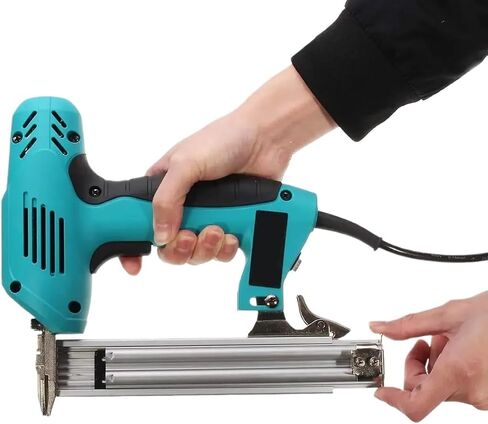 Oil-Free Pneumatic Staple Gun 220V 2000W Electric Straight Nail Gun 10-30mm High Power Heavy-Duty Woodworking Tool Electrical Staple Nail Guns in Saudi Arabia