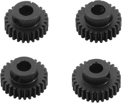 RC Spare Part Compatible with HSP 1/10 RC Car Upgrade Parts 4pcs 0.6M 5mm 17T 18T 19T 20T 21T 22T 23T 24T 25T 26T 27T 28T Pinion Gear Moter Gear Set(21 22 23 24T) in Saudi Arabia
