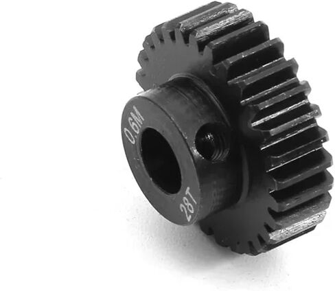 RC Spare Part Compatible with HSP 1/10 RC Car Upgrade Parts 4pcs 0.6M 5mm 17T 18T 19T 20T 21T 22T 23T 24T 25T 26T 27T 28T Pinion Gear Moter Gear Set(21 22 23 24T) in Saudi Arabia