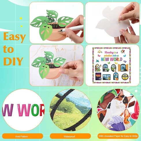Honoson 71 Pcs Construction Bulletin Board Decorations Road to Success Bulletin Boards Construction Inspirational Classroom Decors for Library Classroom Positive Chalkboard Wall Decor(Road) in Saudi Arabia