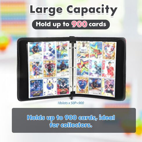 Card Binder with 4 Pockets, 50 Removable Sleeves for 400 Cards, Zippered Storage Album for Trading Cards, Sports, and Game Cards Collection Organizer Supply -Sakura Cat in Saudi Arabia