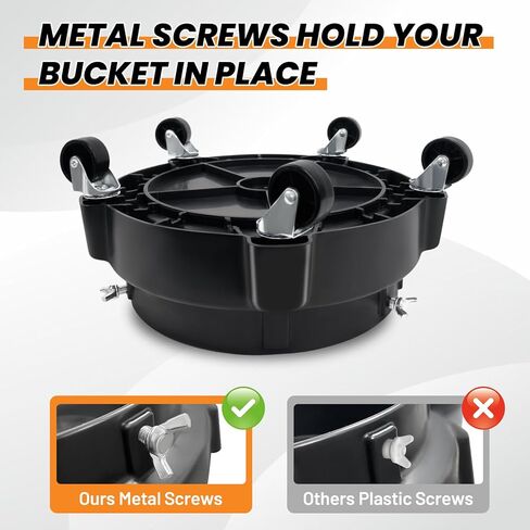 دلو دوار دوللي 5 عجلات مع صينية أدوات، دوللي طبلة متحركة مع مجموعة أدوات غسيل السيارات لمصيدة الأوساخ الإعصار، لوازم تفصيل تلقائية دلو مسطح مع عجلات للمرآب والمنزل in Kuwait