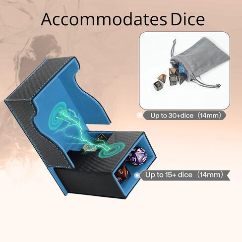 برج الزهر والدرج ، صندوق سطح القائد المحمول ، صندوق تخزين نرد قابلة للطي للأبراج المحصنة ودرج الدرنز الأسود/البنفسجي in Kuwait