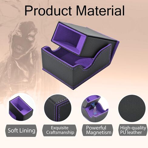 Dice Tower and Tray,Foldable Portable Dice Rolling Tower,Dice Roller Accessory for Dungeons and Dragons,Classic Board Games,RPG Games, and Tabletop Games White/Purple in Saudi Arabia