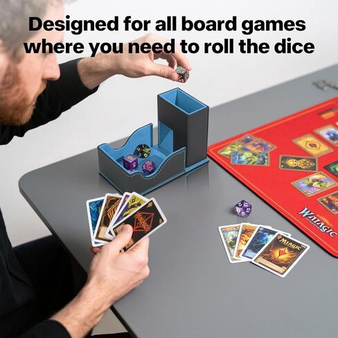 برج الزهر والدرج ، صندوق سطح القائد المحمول ، صندوق تخزين نرد قابلة للطي للأبراج المحصنة ودرج الدرنز الأسود/البنفسجي in Kuwait