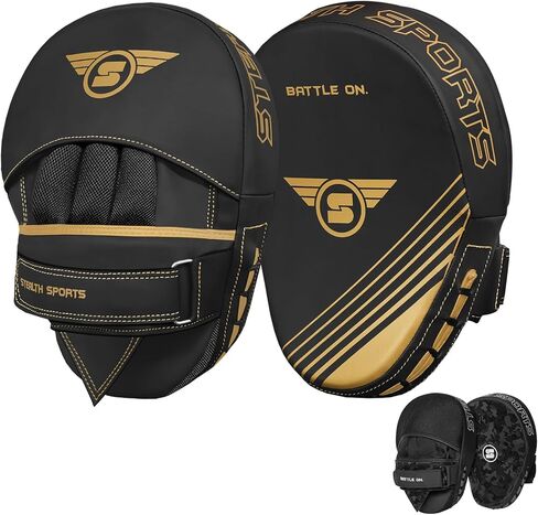 وسادات الملاكمة - وسادات اللكم المنحنية المتينة - قفازات التركيز جيدة التهوية للتدريب - وسادات التركيز لفنون القتال المختلطة كيك بوكسينغ، الملاكمة التايلاندية، الكاراتيه، فنون الدفاع عن النفس، وسادات الضرب والخطاف in Kuwait