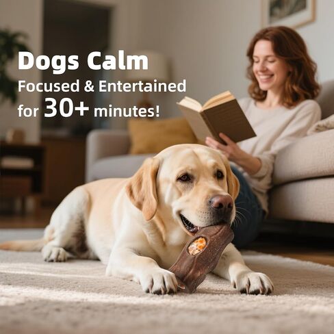 Interactive Dog Toy with Frozen Treat Molds and Peanut Butter Grooves, Durable Dog Puzzle Toy for Medium to Large Dogs, Enrichment Chew Toy, BPA & PVC-Free, Dark Brown in Kuwait