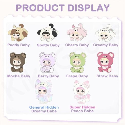 Nommi V4 Nommi Baby Series Mibao's Adoption House Series Plush Blind Box 1PC (1 من 10 أنماط محتملة) in Kuwait