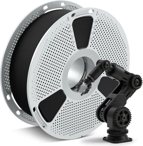 SUNLU PA6-CF خيوط ثلاثية الأبعاد 1.75 مم، خيوط ألياف الكربون PA نايلون X، مصنوعة من 80% PA و20% ألياف كربون، قوية وقوية ومقاومة للحرارة، للأجزاء الصناعية، 1 كجم أسود in Kuwait