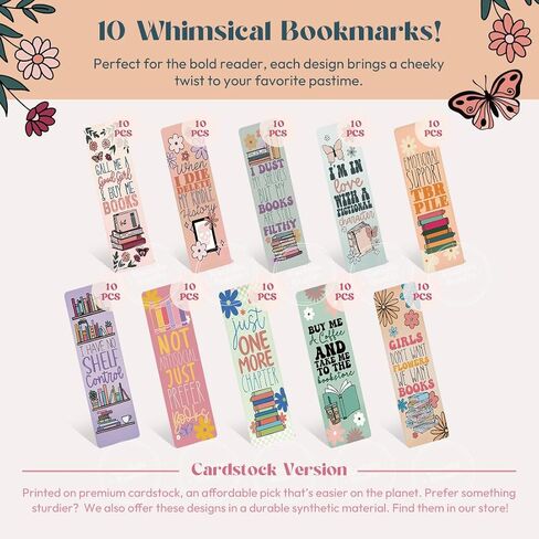 100pcs الإشارات المرجعية للنساء ، ممرات الكتب ذات الإشارات الأخرى للورق المباراة الالتفافية 6 "× 2" علامات كتاب لطيف لقراءة محبي الكتب المدارس المدارس (Looklovers) in Kuwait