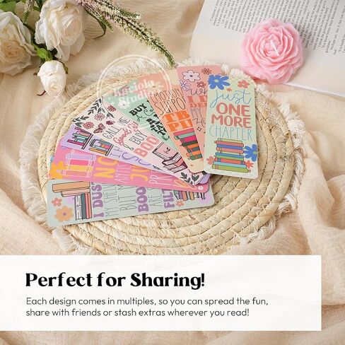 100pcs الإشارات المرجعية للنساء ، ممرات الكتب ذات الإشارات الأخرى للورق المباراة الالتفافية 6 "× 2" علامات كتاب لطيف لقراءة محبي الكتب المدارس المدارس (Looklovers) in Kuwait