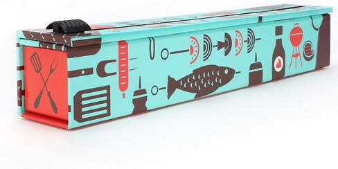 موزع رقائق الألومنيوم القابل لإعادة التعبئة من الرخام من ChicWrap Carrera - يتضمن لفة من رقائق الألومنيوم الاحترافية مقاس 12 × 30 بوصة - موزع قابل لإعادة الاستخدام مع قاطع منزلق - موزع مثالي ويوفر المال in Kuwait