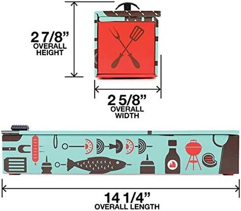 موزع رقائق الألومنيوم القابل لإعادة التعبئة من الرخام من ChicWrap Carrera - يتضمن لفة من رقائق الألومنيوم الاحترافية مقاس 12 × 30 بوصة - موزع قابل لإعادة الاستخدام مع قاطع منزلق - موزع مثالي ويوفر المال in Kuwait