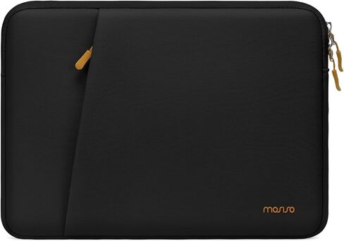 MOSISO 13.3 inch Laptop Case, 13-13.3 inch Laptop Sleeve Compatible with MacBook Air 13 13.6/Pro 13/Pro 14,HP Dell ASUS Lenovo Notebook, Portable Neoprene Carrying Computer Bag with Bevel Pocket,Black in Saudi Arabia