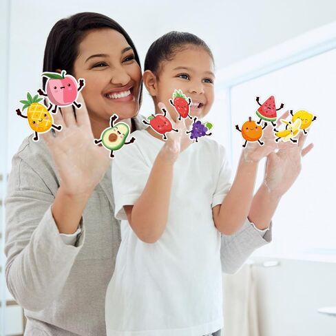 10 pcs Finger Puppets Toys Kids Dancing Fruit Birthday Decorations Felt Finger Sensory Toys with Bag Soft Cute Toddlers Hands Puppets in Saudi Arabia