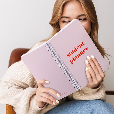 Aesthetic 2025-2026 Student Planner To Stay Organized - A Beautiful 8.5" x 5.5" Planner for Middle and High School Students with Weekly & Monthly Spreads For The 25-26 Academic Year in Saudi Arabia
