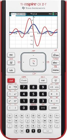 Texas Instruments Ti-Nspire CX II-T | الآلة الحاسبة الرقمية ، E/D/I/NL/P/F ، البطارية ، USB ، البرمجيات ، أبيض in Kuwait