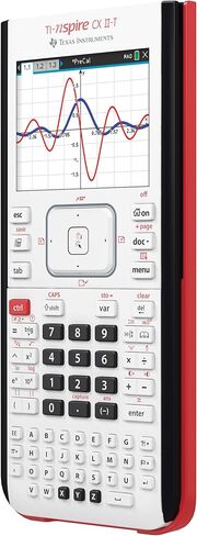 Texas Instruments Ti-Nspire CX II-T | الآلة الحاسبة الرقمية ، E/D/I/NL/P/F ، البطارية ، USB ، البرمجيات ، أبيض in Kuwait